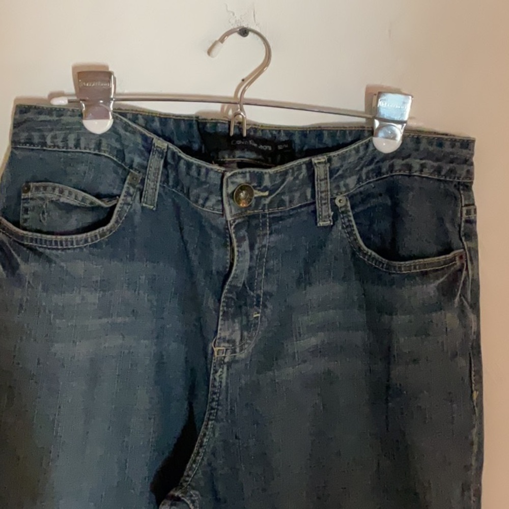 Calvin Klein Jeans Straight Leg Denim, Size  32/14, Dark Blue Denim - Picture 7 of 10
